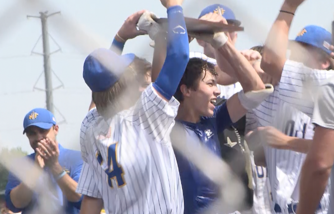 Channel1450com's tweet photo. Check out the highlights from the walk off winner from Cooper Wise and how Maroa-Forsyth's defense delivered early.

The Trojans are regional champs again!
https://t.co/QX8nFRPnZH https://t.co/1awbtD4wV9