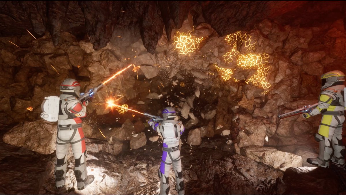 loadoutprotocol's tweet photo. What caught our attention about Cosminers is how many genres it pulls together.

• Co-op survival
• Base building
• Crafting
• Tower defense
• FPS combat
• Procedurally generated mining

It's the kind of game where you'll tell yourself "one more run" and suddenly it's 2am.

Trading opens on Loadout soon.