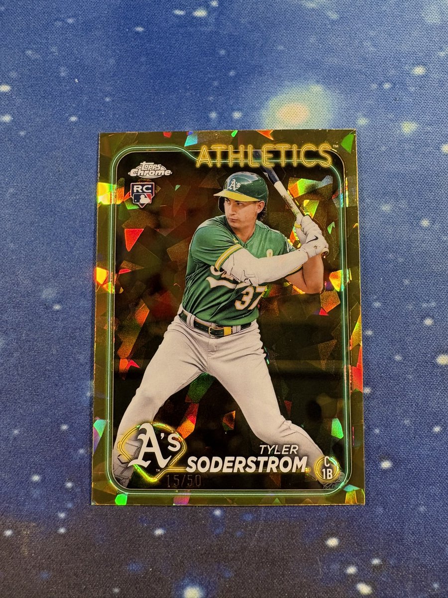 CardsWithChris's tweet photo. #StackEmUpSale

Tyler Soderstrom Gold Sapphire RC /50! 

$40

Stacking through tonight! 
See pinned tweet for info! https://t.co/FQg8nXAzbP