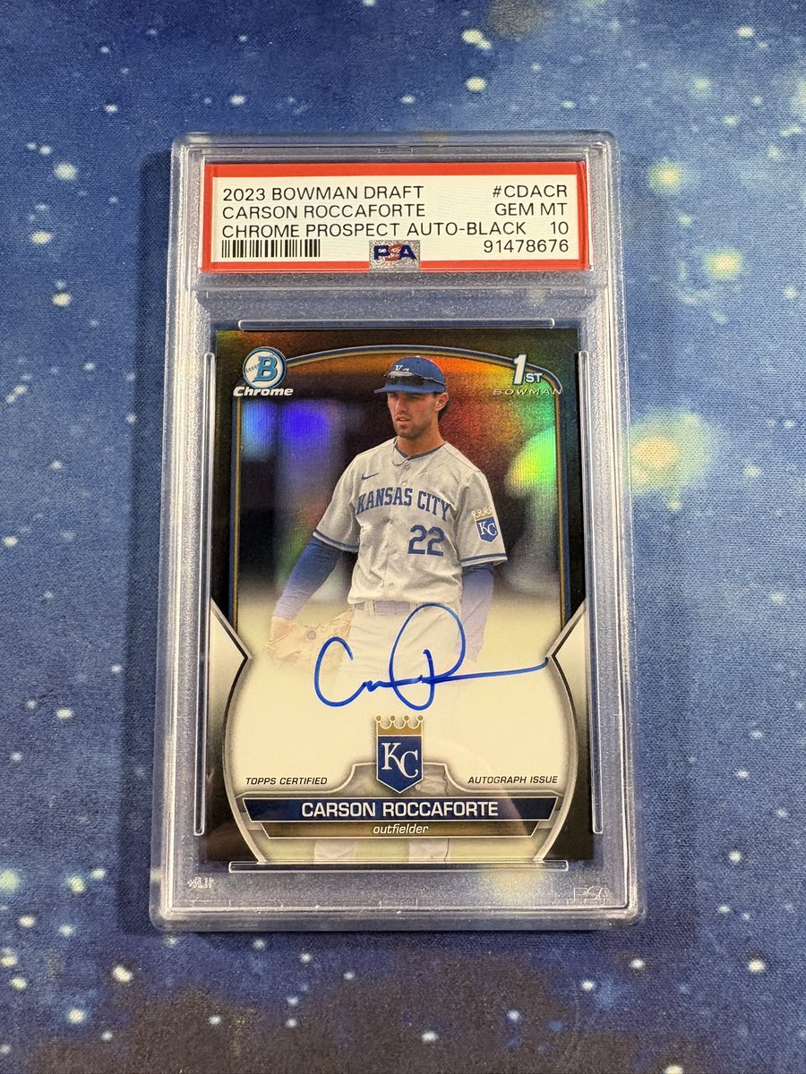 CardsWithChris's tweet photo. #StackEmUpSale

Carson Roccaforte BCA /75 💎 

$200

Stacking through tonight! 
See pinned tweet for info! https://t.co/jn1mtdPO8B
