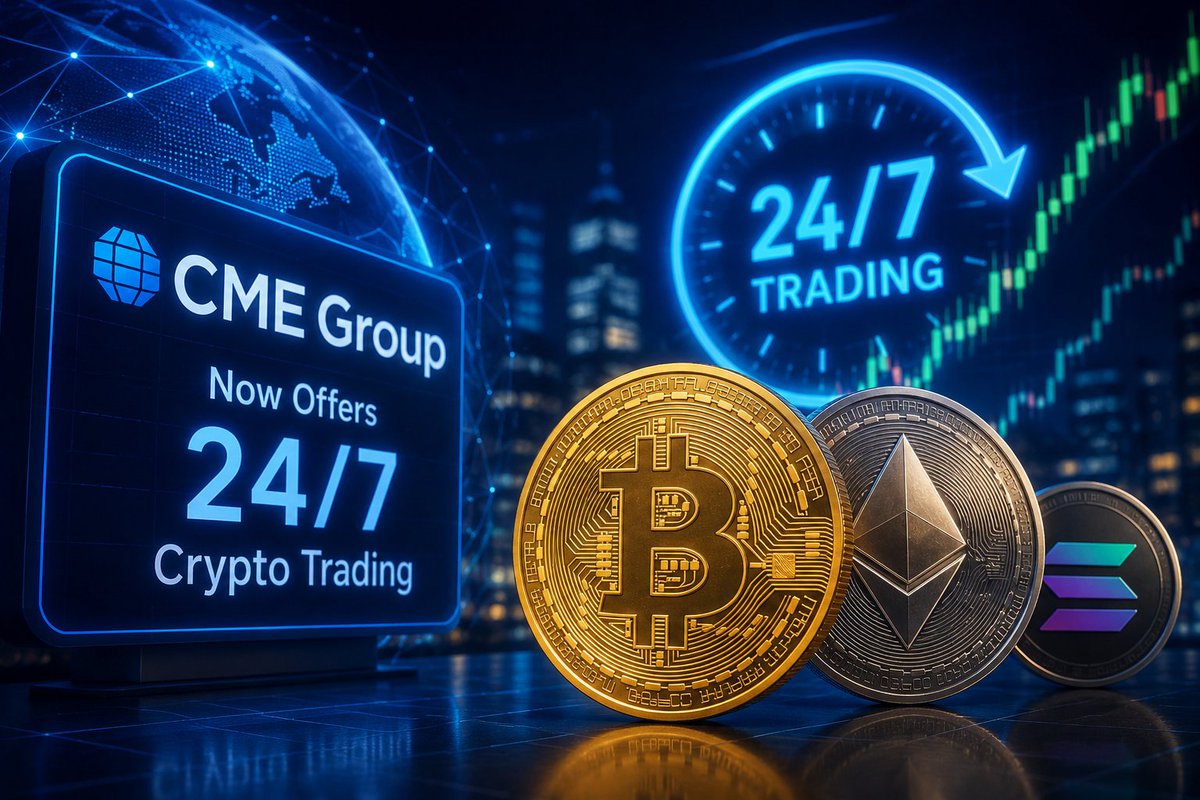 Amanweb3X's tweet photo. 🚨 CME Goes 24/7 for Crypto
⚡ Trade anytime
📈 More liquidity
🌍 No weekends, no pauses
Crypto never sleeps. Now CME doesn't either. #BTC #Crypto 🚀 https://t.co/56PQ2Tp7gY