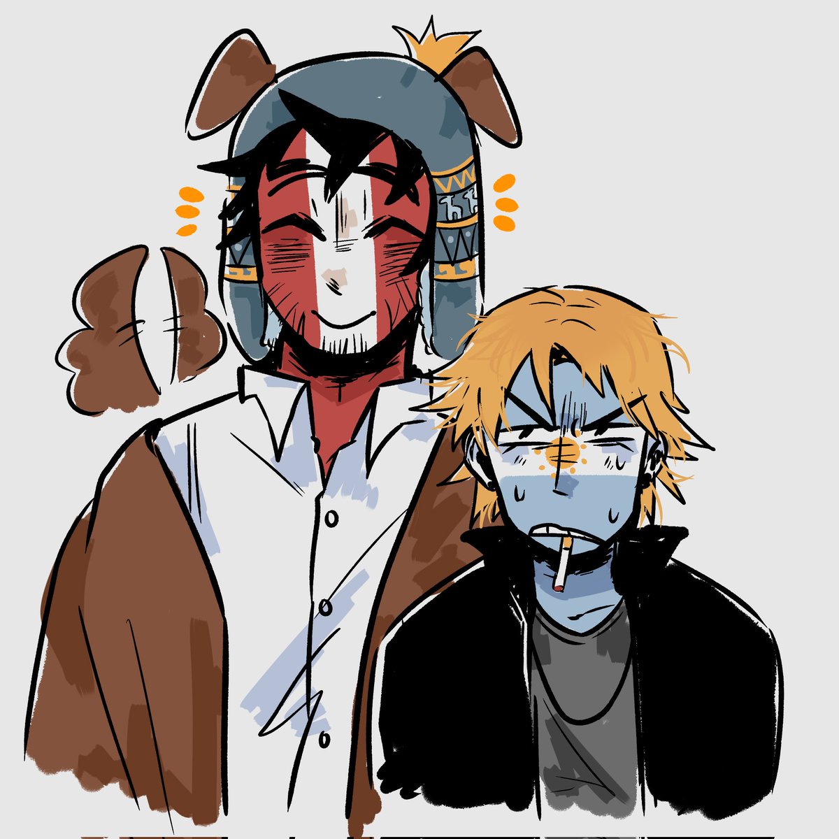 Cosmocho_'s tweet photo. perú es feliz solo con estar al lado de argentina
#countryhumans #argper https://t.co/cFP4PsgG1p
