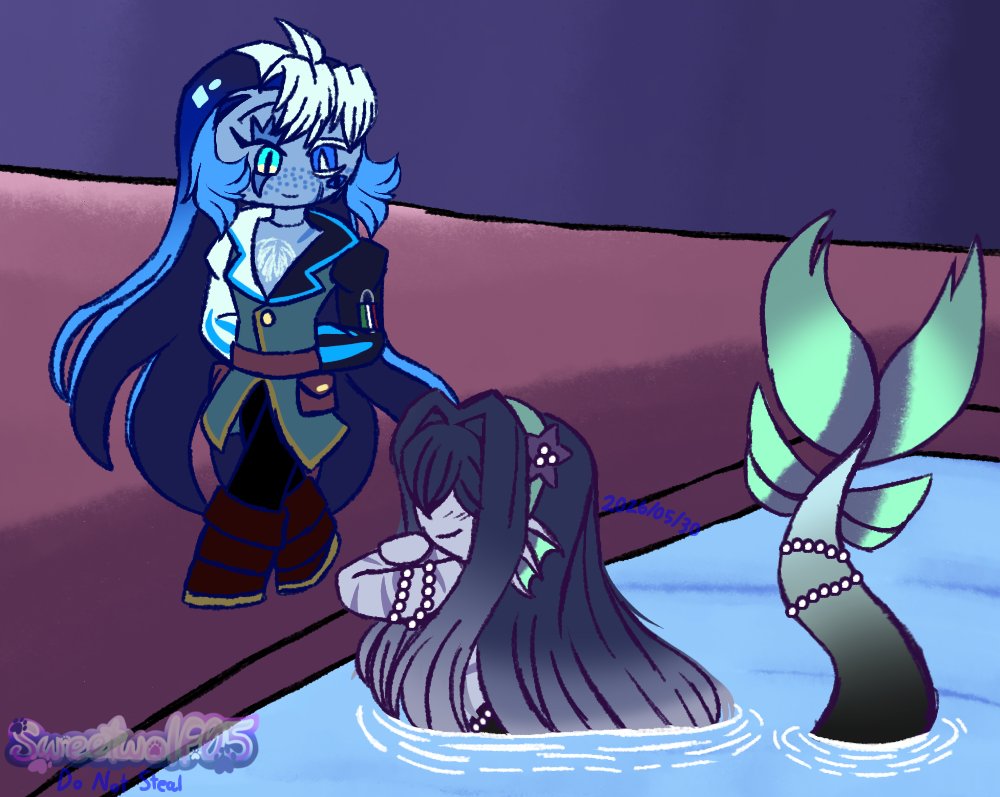 [Cookie Run] Pirate! Shadow Milk x Merman! Silent Salt before #MerMay ...