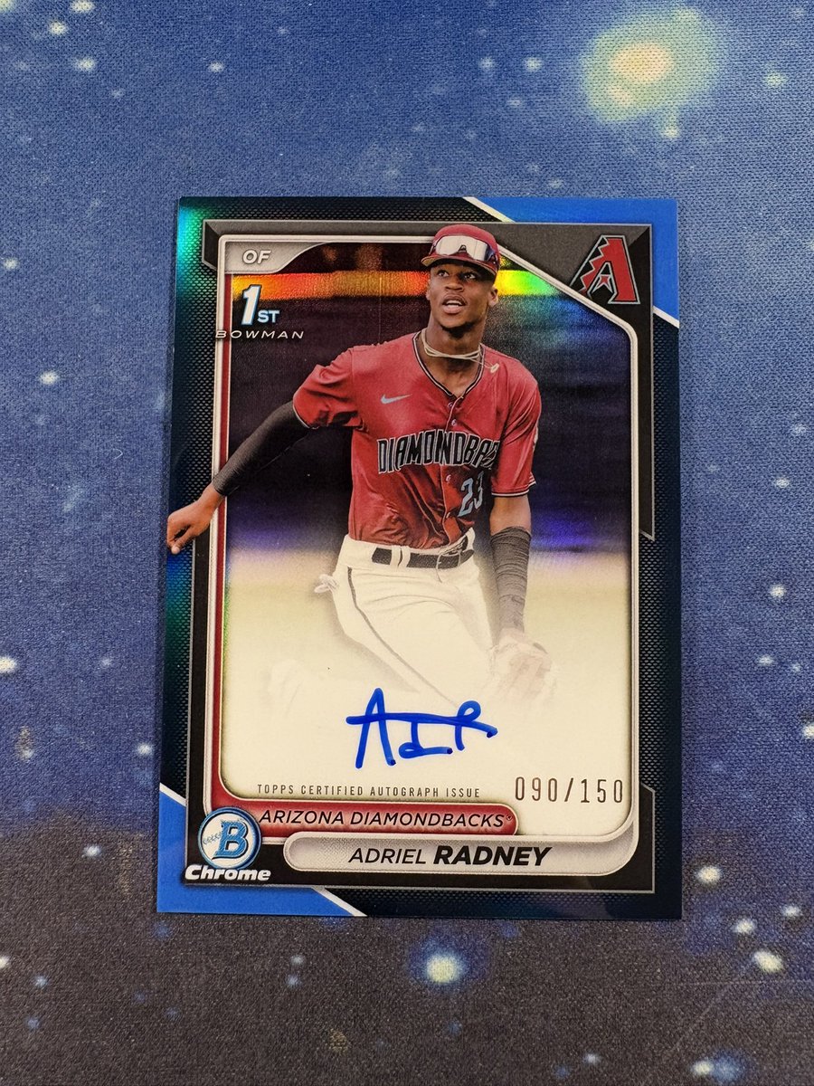 CardsWithChris's tweet photo. #StackEmUpSale

Adriel Radney True Blue BCA /150 - faint PL

$50

Stacking through tonight! 
See pinned tweet for info! https://t.co/4DV7KgzZ8K