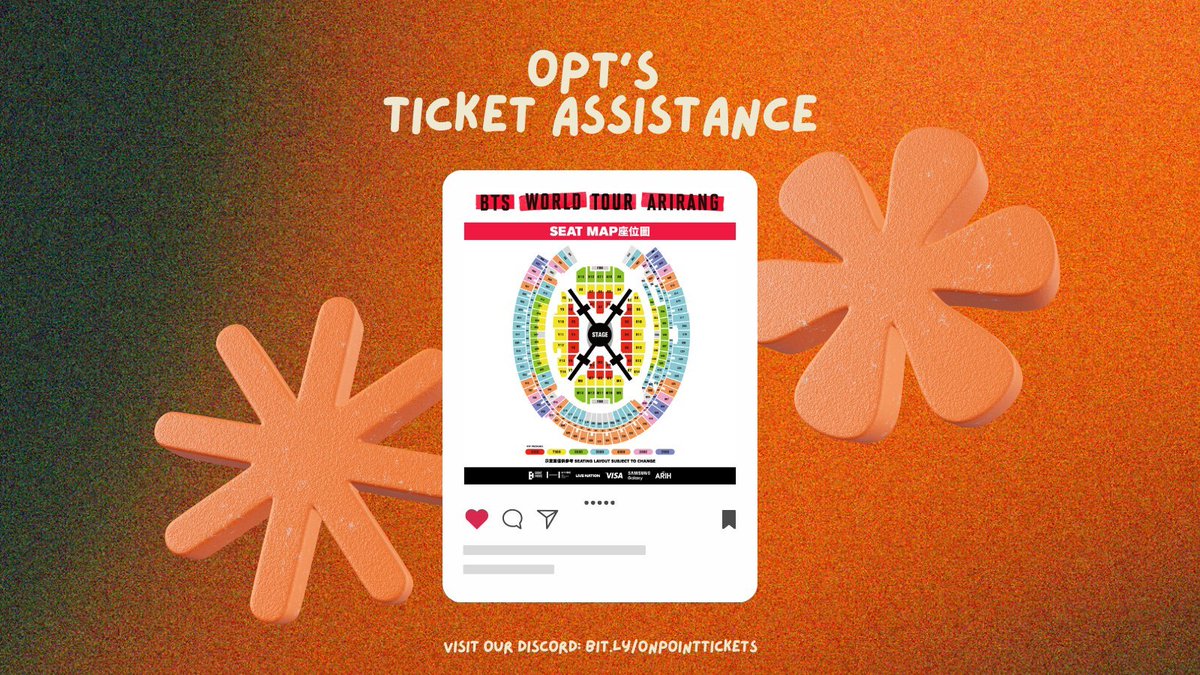 onpointticket's tweet photo. 🎟️ BTS IN KAOHSIUNG! – Let us secure your tickets!

Safe, trusted, and hassle-free.

✅ Tickets under your name & account
✅ Transparent, proven service
✅ Hundreds of happy clients

Join our discord for more info: https://t.co/laQDkhPhga

⚠️ Note: While we give 100% effort, tickets are not guaranteed as they depend on the official site's system.

#방탄소년단 #BTS #BTS_WORLDTOUR_ARIRANG #BTS_WORLDTOUR_ARIRANG_KAOHSIUNG #BTS_WORLDTOUR_ARIRANG_TW #BTS_WORLDTOUR_ARIRANG_ASIA