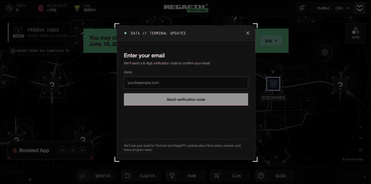 megaeth's tweet photo. Terminal Program has concluded. We've finalized points and are getting ready to distribute rewards to the community.

Wallet Delegation is now live. You can visit https://t.co/zSHy3H0cUa to check your eligibility.

Before June 10th, you must:
1. Select a wallet to receive your rewards
2. Subscribe with your email for the latest updates & reward releases

After June 10th, all profile changes and wallet selections will be locked.
