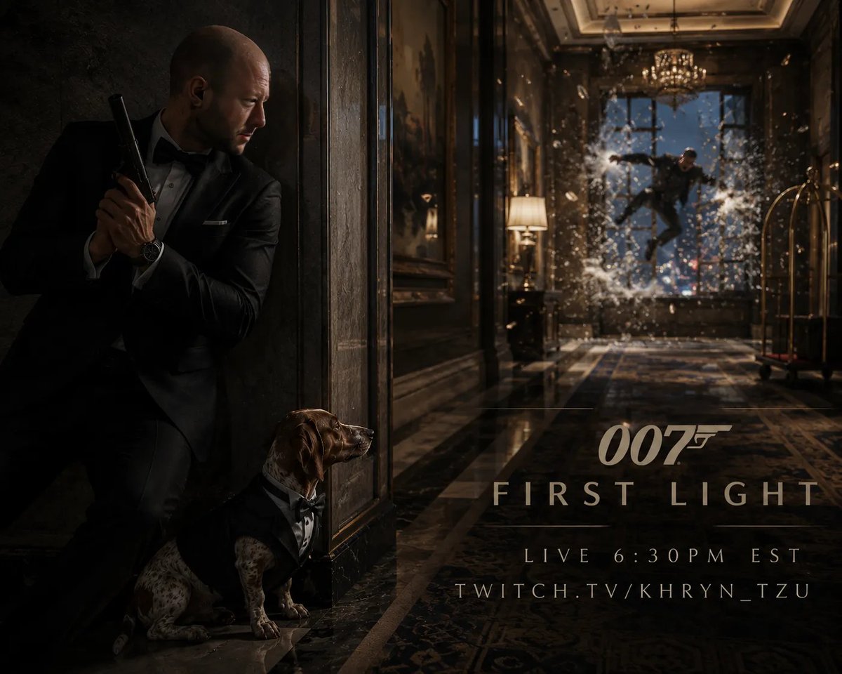 Khryn_Tzu's tweet photo. The mission continues.

Trust is fragile.
Pressure is rising.
One mistake can compromise the entire operation.

Tonight we return to 007 First Light.
Live at 6:30 PM EST
Links Provided at Launch. 
#007FirstLight #Twitch #Live https://t.co/q2WFPONGxF