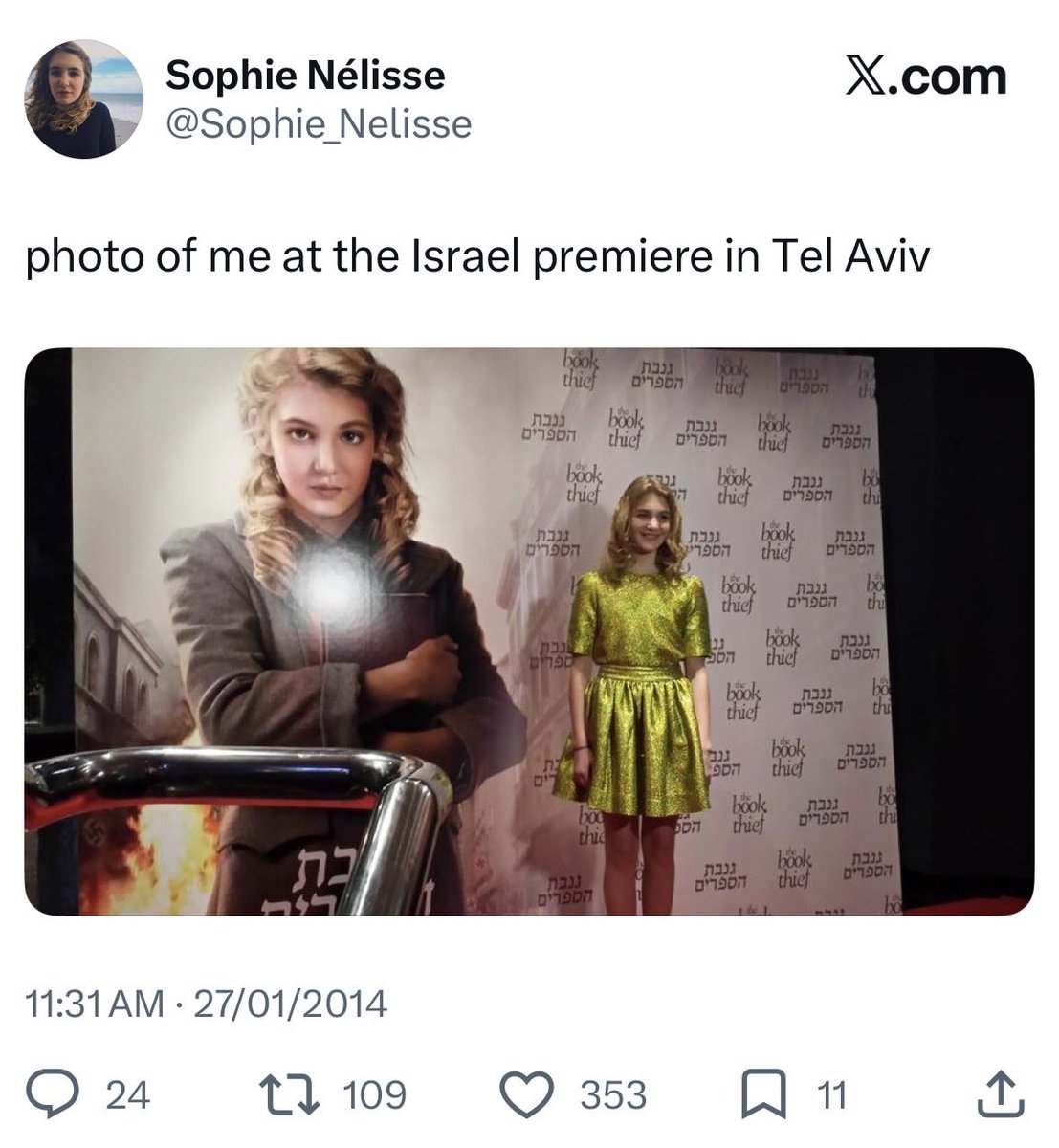 hollanovxoxox's tweet photo. why did no one tell me that sophie's an actual zionist wtf😭 https://t.co/2jh9bI0zF7