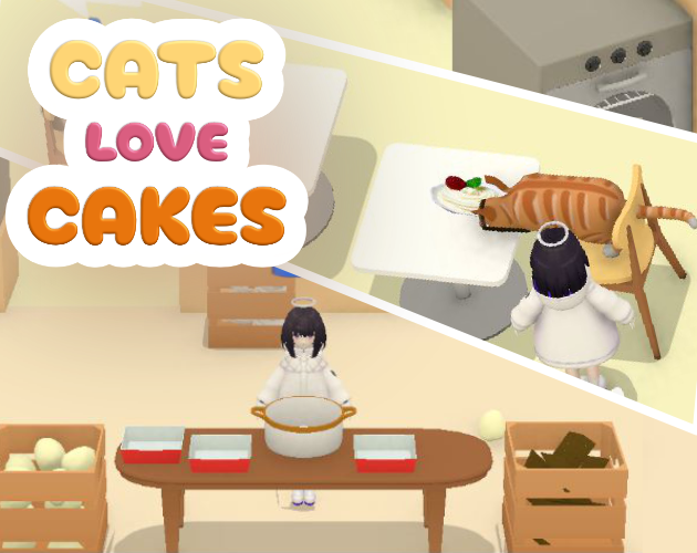 NekoFantasyProd's tweet photo. After months of development, we're excited to finally share our new game!

🐈Cats Love Cakes🍰[Pre-Alpha] is now available on @itchio 

Run a cozy bakery, prepare delicious desserts, and serve cat customers

🔴Play now: https://t.co/WUnX5w1xSQ

#Gaming #CozyGames #IndieGame https://t.co/p4Xb6BAsn7