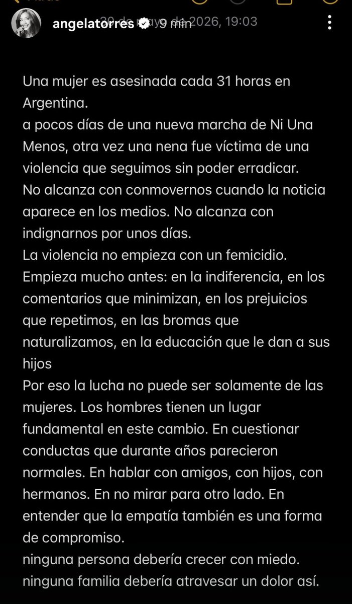 inv0i's tweet photo. “ no alcanza con conmovernos cuando la noticia aparece en los medios , no alcanza con indignarnos  por unos días “ https://t.co/hiwQIPTxxm