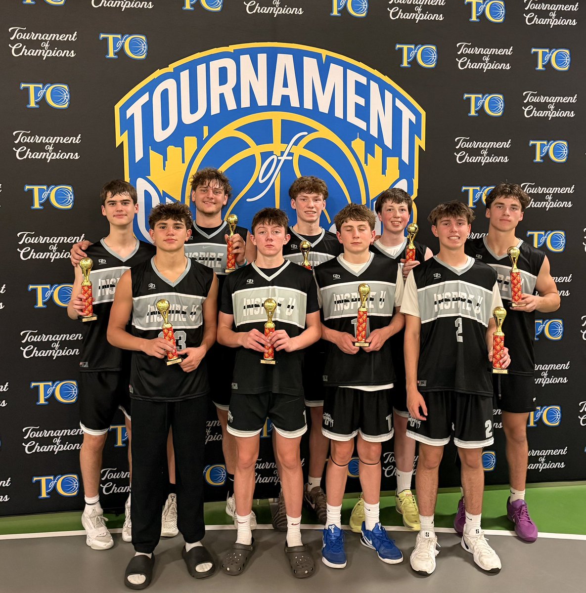 InspireU2029's tweet photo. Way to get it done at the Tournament of Champions Summer Finale! 🎉🏆
Our 2029 team took down a very strong Grand River Grizzlies going 4-0 and claiming the championship. The squad came to play, competed with heart, and showed incredible toughness all the way through. Well deserved! 💪