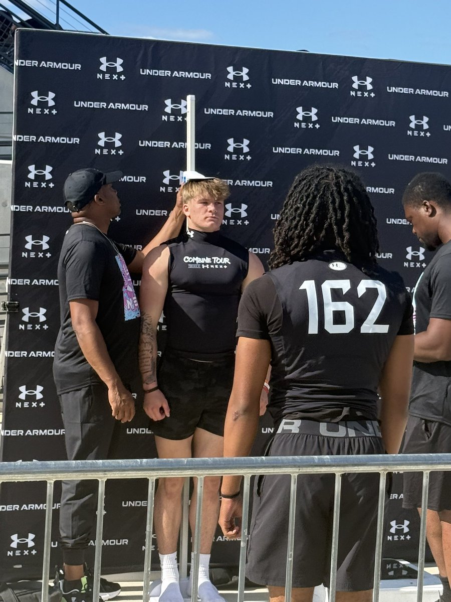 caiden_foster's tweet photo. Under Armour Next Gen camp. Don’t have official numbers but according to some hand times I ran really well. Home to rest and on to the next camp! @UANextFootball https://t.co/y6urCJs9Qa