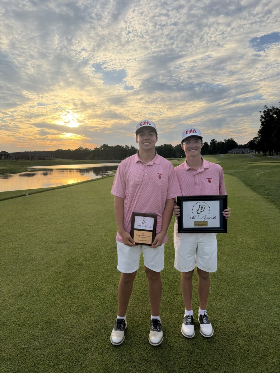 CenterGroveGolf's tweet photo. Providence Invite Results

CG - 294
Franklin - 316
Columbus North - 318

Nathan Springer - 68 (1st)
Drew Carlson - 74 (3rd)
Gabe Baxter - 75 (4th)
Jake Hardin - 77 (T6th)
Louie Teed - 77 (T6th) https://t.co/edkQf8gOtG