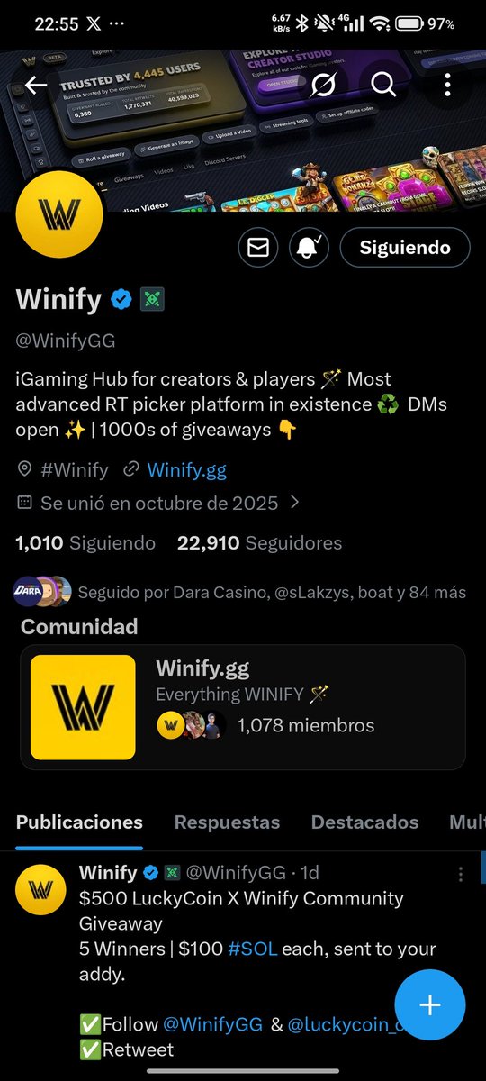 jamtt16's tweet photo. @WinifyGG @luckycoin_com @Frida0x12 @MrVen37 https://t.co/e0glyZzori