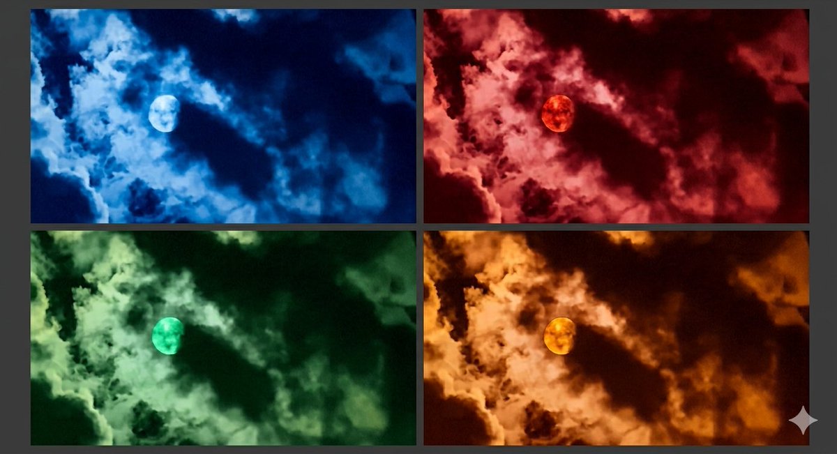EphemeraCycle's tweet photo. Choose a color the moon should always be #moon #bluemoon #fyp https://t.co/W2M1J1tVMd