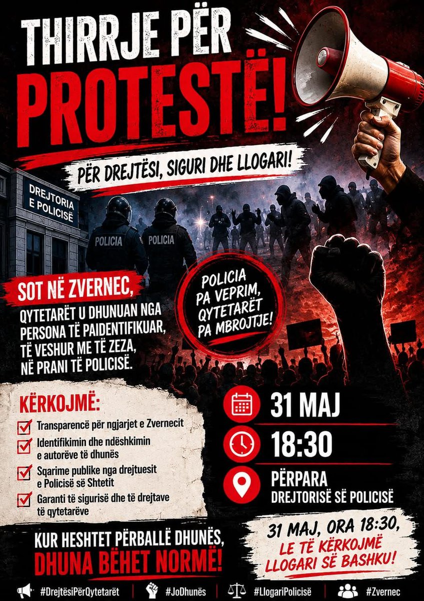 noraleonora94's tweet photo. Te gjithe së bashku para drejtorisë së policisë së shtetit TIRANE.
#Zvërnec #vjosa #zgjohushqiptar https://t.co/9nZhtsTc3M