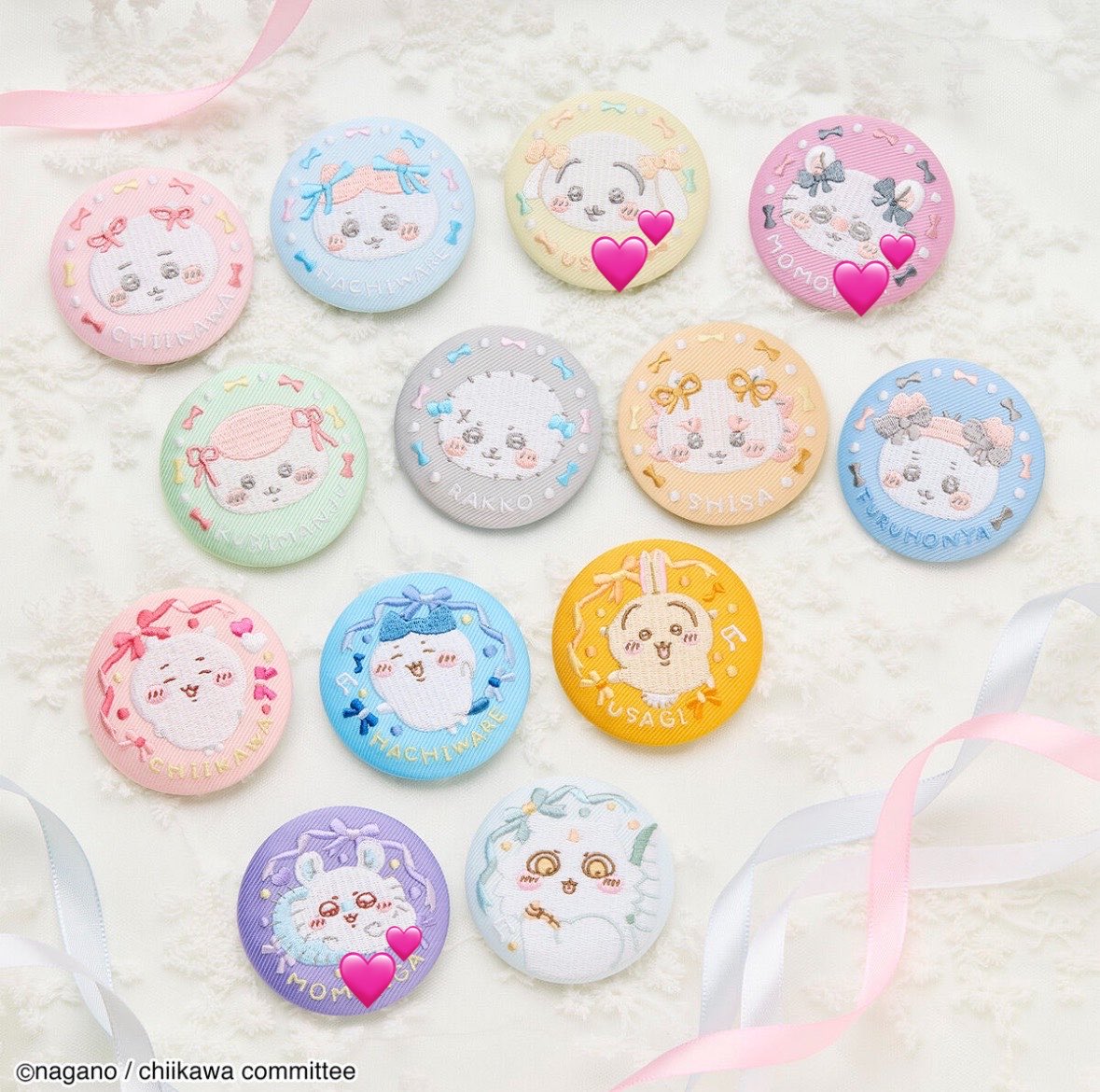 tan_ta05's tweet photo. ちいかわ　刺繍缶バッジ　交換　
譲）シーサー

求）写真2枚目💕　モモンガ、うさぎ

条件の合う方、お気軽にリプお願いいたします🙇‍♀️ https://t.co/1L8cHvvT5k