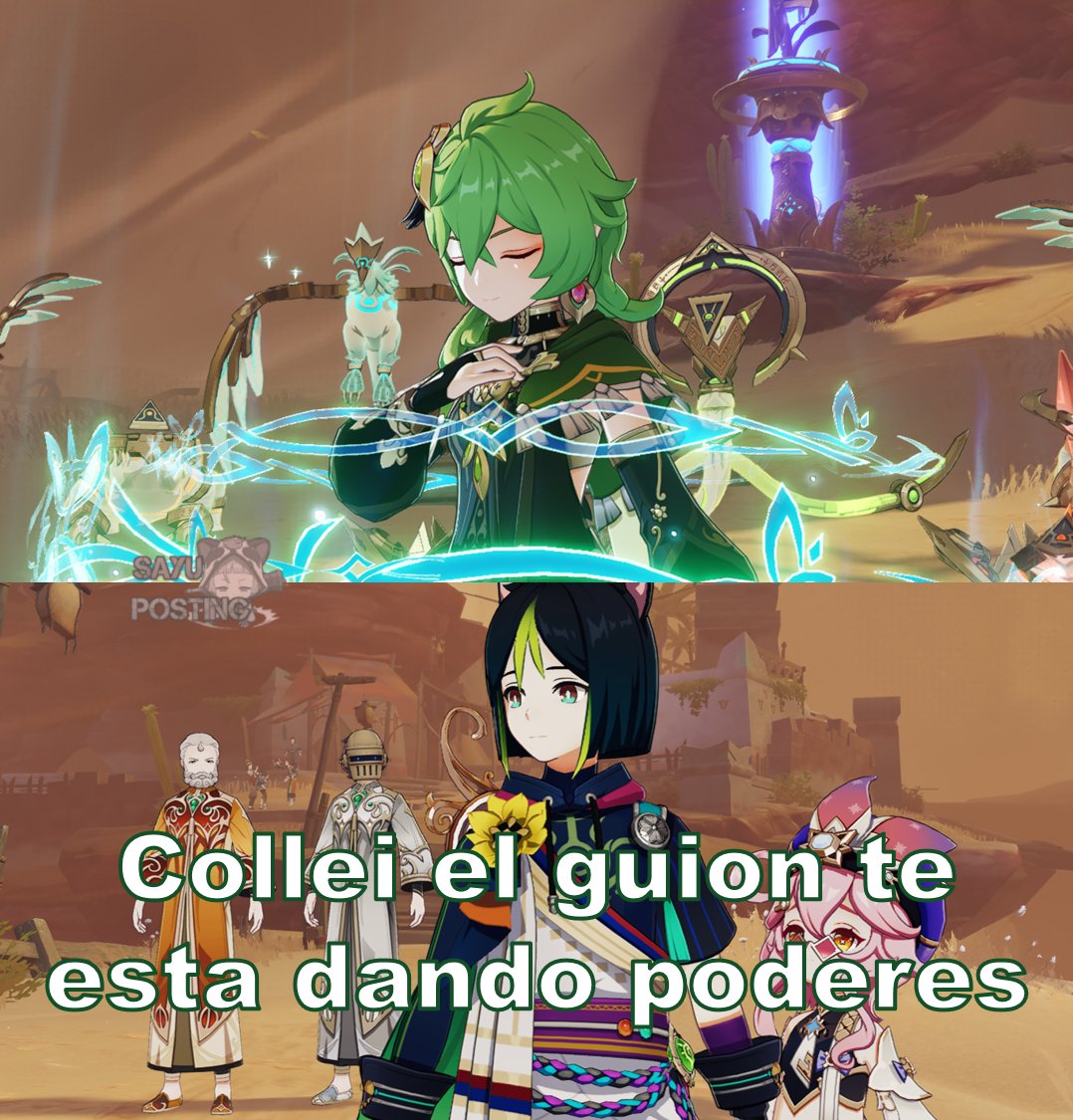 SayuPosting's tweet photo. #GenshinImpact collei con el poder del guion https://t.co/BdCU0JBsxl
