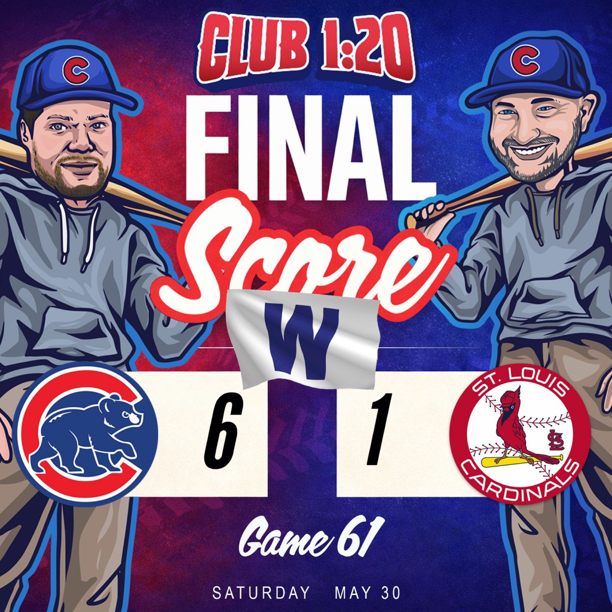 Club120Show's tweet photo. No let’s go win the freaking series!

 #FlyTheW  #SingTheSong #GoCubsGo #cubs https://t.co/lQgUBdFLMr