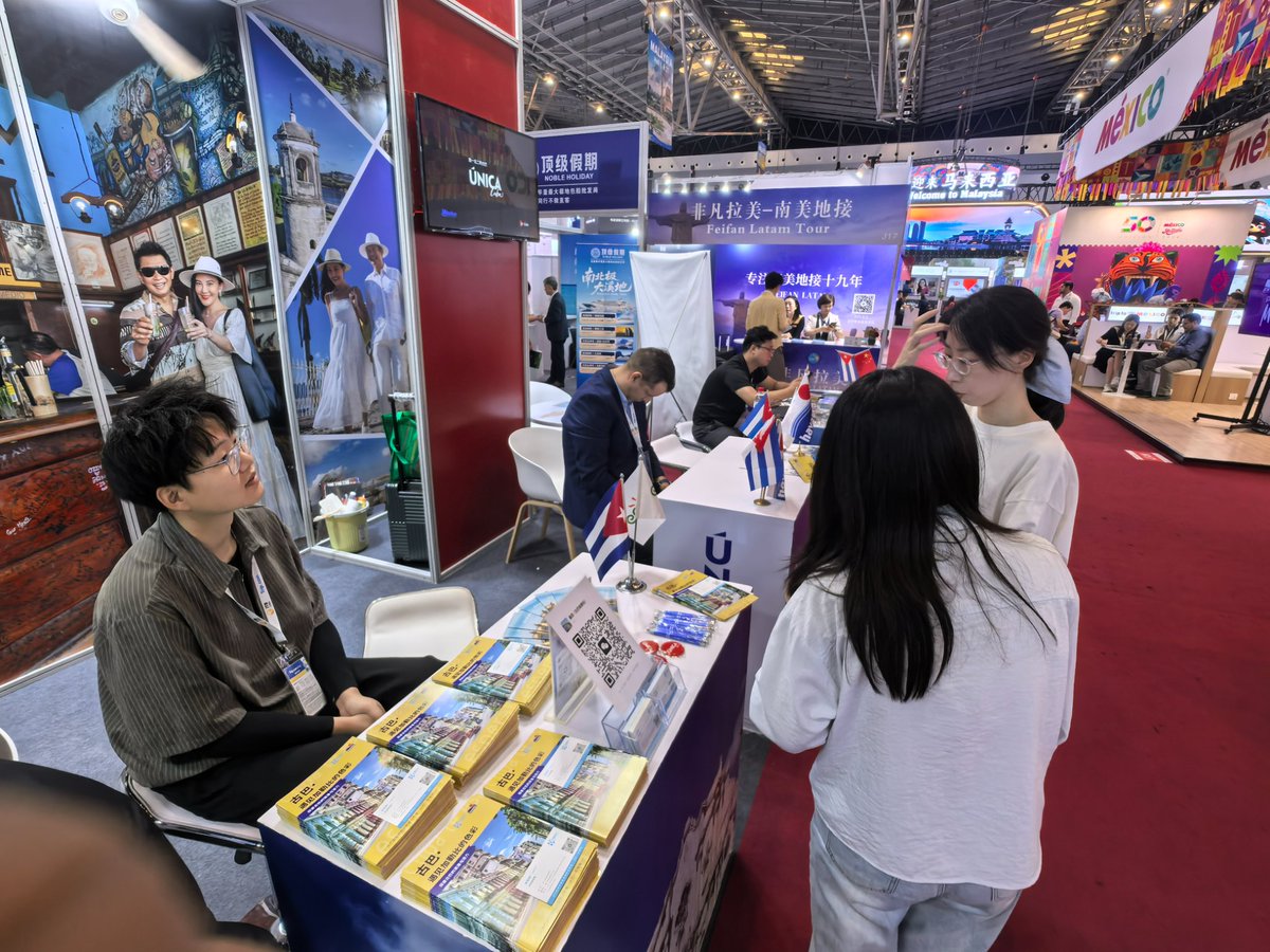 ConsulCubaSH's tweet photo. #Cuba presente en Feria Internacional d Turismo d #Shanghai (ITB China), una d las plataformas d negocios para el desarrollo industria turística + importantes de Asia-Pacífico. + 900 instituciones y empresas del sector d 89 países y regiones #CubaÚnica @MinturCuba @EmbacubaChina https://t.co/Cwfor4PiQB
