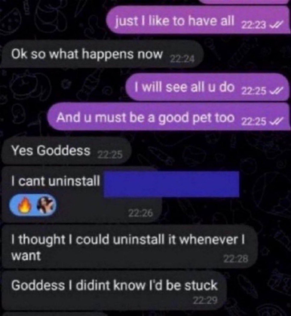 larrybuttcheeks's tweet photo. Trapping your phone was fun. Now I want your a$$ plugged and vibing at my command whenever you are. I see your each step, decide what you do and when, what profiles you create and what you send to those guys in my chats or your new hot dating apps😏

#Findom #Teamviewer #techsub https://t.co/doQTBRfR9L