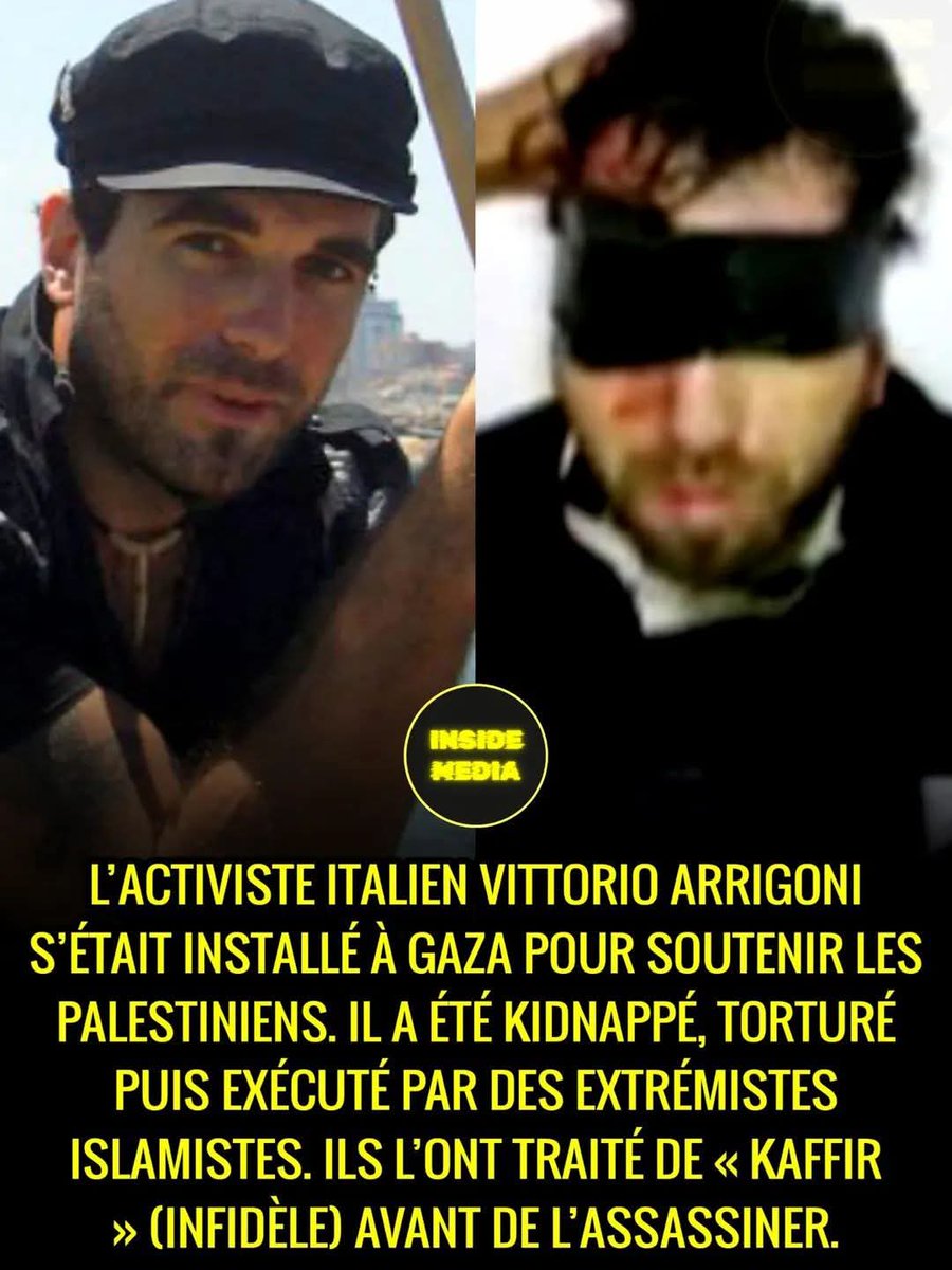 GeorgesX007's tweet photo. @RimaHas @quatremer @libe Il a voulu aider Gaza il a payé très cher ..
Cest ca ton peuple ??? Justes des tueurs sans pitié...
Pauvre tache heureusement que Israel vous a empêché d'y aller t'aurais ete toi aussi violée et tuée raclure https://t.co/57yUkferxF