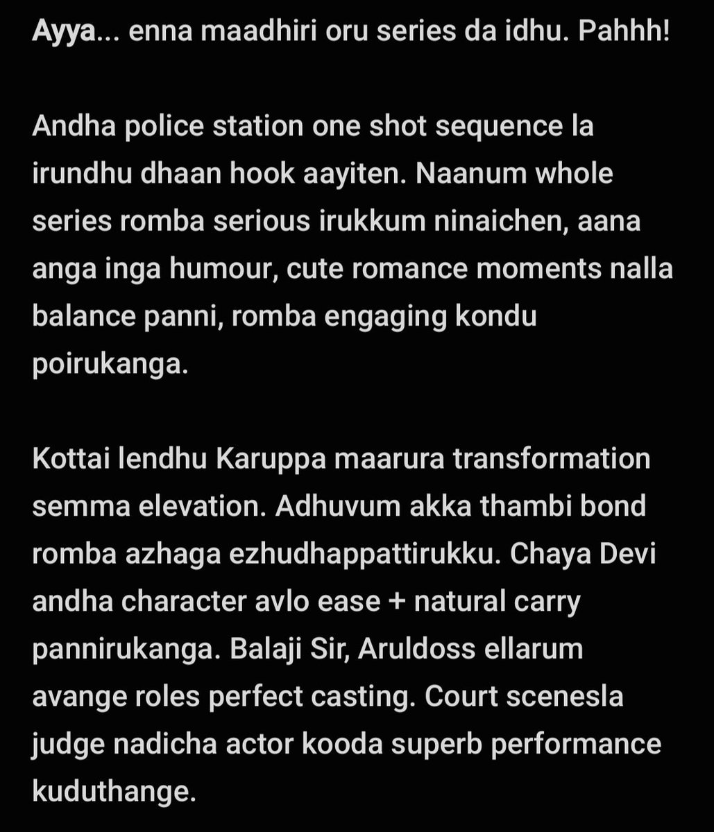 devdastweets's tweet photo. #Warrant Review 

Tharamana writing ayya.... 👌🏼🔥 @p_santh https://t.co/WN4EGhCCXB