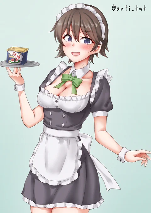 メイド比叡 #艦これ版深夜の真剣お絵描き60分一本勝負 #艦これ版真剣お絵描き60分一本勝負_20260530