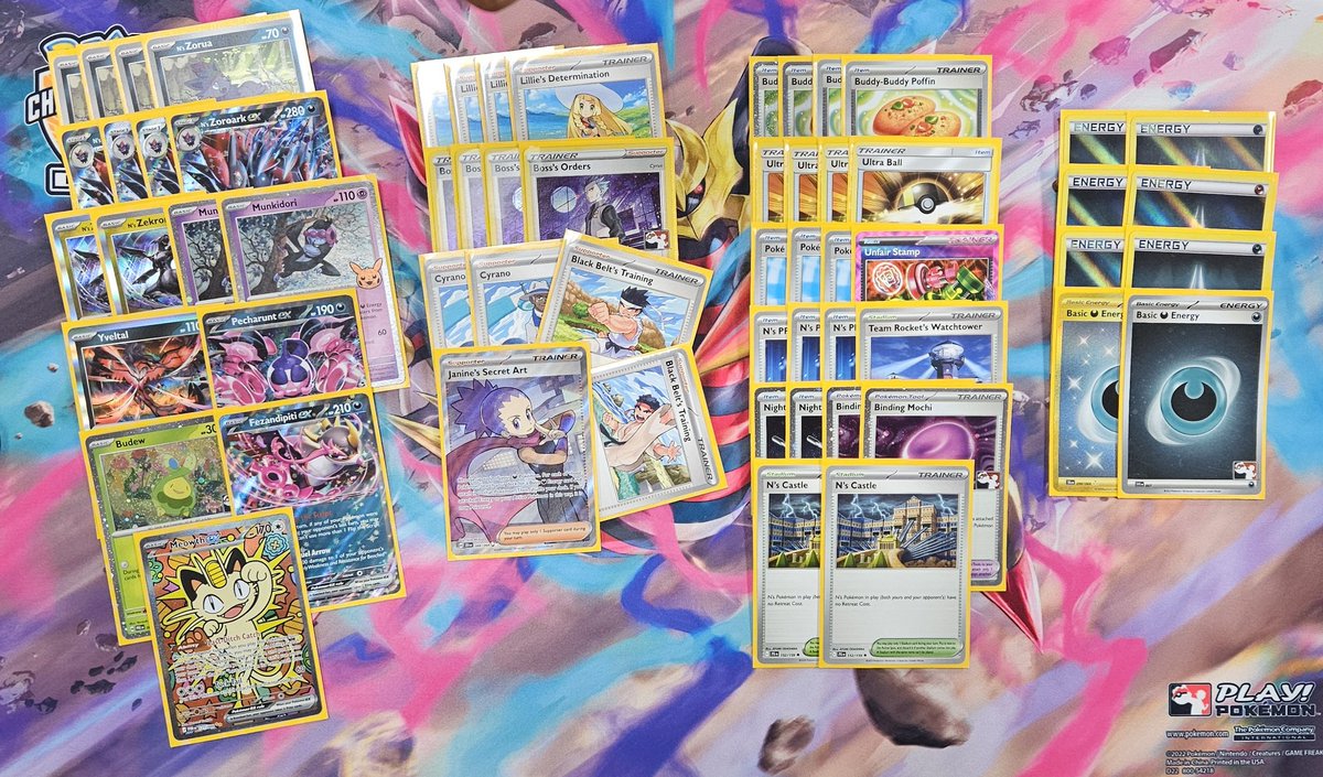 joshbox200's tweet photo. 5th/5 at Portals KI Cup with PultNoir. ☹️
3rd/10 @TPCollectibles Challenge with Zoroark. 😃 https://t.co/C2KykPOZfO