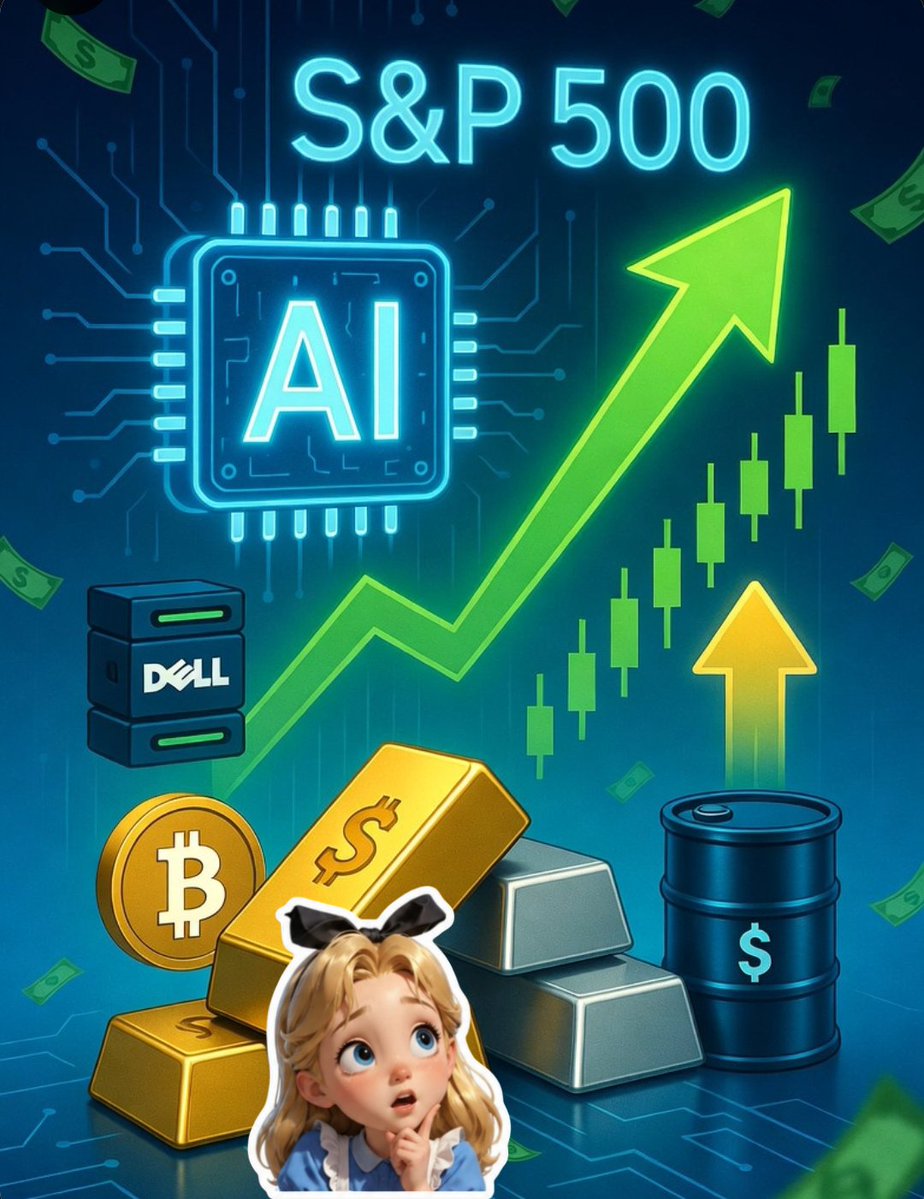 CryptoAliceTH's tweet photo. #AliceWeekly

อลิซอัปเดตรวบยอดตลาดวีคนี้ 24-30 พ.ค. ให้อ่านนะค๊า 📈

วีคที่ผ่านมาเป็นอีกครั้งที่ตลาดส่งสัญญาณว่า "สภาพคล่อง" ยังครองมงกุฎอยู่  ถึงจะมีทั้งเงินเฟ้อและความตึงเครียดในตะวันออกกลางคอยสร้างความกังวลให้เพื่อนๆนักลงทุนอยู่ค่ะ

ตัวเลขเงินเฟ้อสหรัฐฯไม่งามมากค่ะ Core PCE ยังคงอยู่ในระดับสูง ขณะที่สถานการณ์ในตะวันออกกลางก็ยังไม่ถือว่าจบแบบสมบูรณ์ แต่สิ่งที่น่าสนใจคือ ตลาดหุ้นเชิ่ดใส่ข่าวเหล่านี้ค่ะ

S&P 500 ปิดที่ 7,580 จุด ส่วน Dow Jones และ Nasdaq ก็ทำ All-Time High ใหม่เช่นกัน และนี่เป็นสัปดาห์ที่ 9 ติดต่อกันที่ S&P 500 ปรับตัวขึ้น

สิ่งที่ตลาดกำลังเดิมพันตอนนี้ไม่ใช่ว่าเงินเฟ้อจะหายไป แต่เป็นความเชื่อว่าเศรษฐกิจยังโตต่อได้ แม้อยู่ในโลกที่ดอกเบี้ยยังสูง และ AI ยังคงเป็นธีมการลงทุนที่แข็งแกร่งที่สุดของปี 2026

ตัวอย่างที่เห็นชัดคือ Dell ที่รายได้จาก AI Server โตแบบก้าวกระโดด สะท้อนว่าการแข่งขันสร้าง Data Center และโครงสร้างพื้นฐาน AI ยังไปได้อีกไกล หลายคนเริ่มมองว่านี่อาจเป็นเพียงช่วงต้นของวัฏจักร AI มากกว่าจะเป็นช่วงปลายค่ะ

ฝั่งพลังงานกลับเป็นอีกภาพหนึ่ง ราคาน้ำมันอ่อนตัวลง หลังตลาดมองว่าความเสี่ยงต่อการขนส่งน้ำมันผ่านช่องแคบ Hormuz ลดลงชั่วคราว การที่น้ำมันลงเนี่ยก็ช่วยลดแรงกดดันเงินเฟ้อ และกลายเป็นแรงส่งให้สินทรัพย์เสี่ยงวิ่งต่อได้

ส่วน #Bitcoin ยังคงเคลื่อนไหวไปในทิศทางเดียวกับสินทรัพย์เสี่ยง ย่อลงให้ทั้งเม่าและวาฬเสียวสันหลังแว้บ 😳 
ขณะที่ทองคำและเงินยังได้รับความสนใจในฐานะเครื่องมือป้องกันความเสี่ยงจากเงินเฟ้อ หนี้รัฐบาลและความไม่แน่นอนทางการเมืองโลกค่ะ

สิ่งที่น่าสนใจมากกกกกคือ ตอนนี้เราเริ่มเห็นหุ้น ทองคำ และ Bitcoin สามารถปรับตัวขึ้นไปพร้อมกันได้ ซึ่งมักเกิดในช่วงที่สภาพคล่องในระบบยังแข็งแรง และนักลงทุนกำลังมองหาทั้งโอกาสการเติบโตและการป้องกันความเสี่ยงในเวลาเดียวกัน

สรุปง่ายๆคือ AI ยังคงดึงเงินเข้าสู่หุ้นเทค ขณะที่ความกังวลเรื่องหนี้รัฐบาล เงินเฟ้อ และภูมิรัฐศาสตร์ ยังคงดันเงินบางส่วนเข้าสู่ Bitcoin #Gold และ #Silver

ตอนนี้ตลาดไม่ได้เลือกว่าจะเอา Growth หรือ Safety แต่กำลังถือทั้งสองอย่างไปพร้อมกันเลยค่ะ 👀

#investing