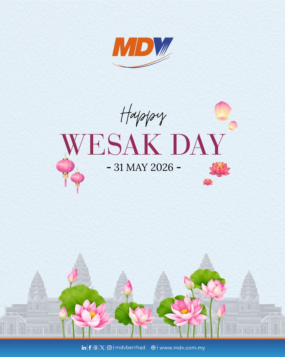 mdvberhad's tweet photo. Happy Wesak Day to all those celebrating. May it bring peace, happiness, and harmony to you and your loved ones. https://t.co/PJJHA56MtB
