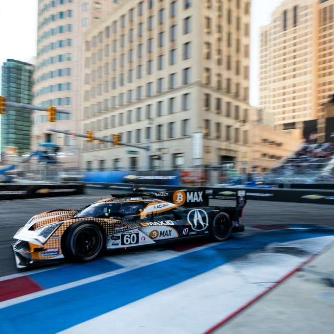 bmaxoff's tweet photo. Great showing from our IMSA Acura Meyer Shank Racing #60 BitcoinMAX car driven by Colin Braun and Tom Blomqvist.
Tom Blomqvist was hit by the #7 on lap one, resulting in damages. Blomqvist and Braun were able to recover to P7 at the checkered flag.

#DetroitGP #IMSA #bitcoinmax https://t.co/nsvdJ8RqDE