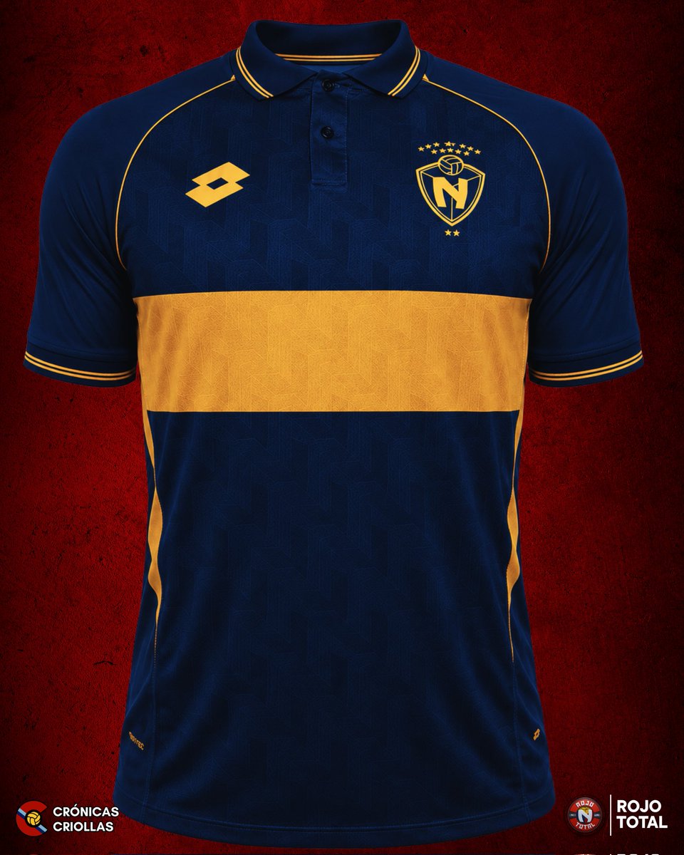 RojoTotall's tweet photo. 🚨𝐀𝐓𝐄𝐍𝐂𝐈𝐎́𝐍🚨| Este es el posible diseño de la nueva camiseta conmemorativa por los 62 años del Club Deportivo El Nacional confeccionada por Lotto.

¿Qué les parece? 

*Imagen generada con IA. https://t.co/0N9jzVxAGr