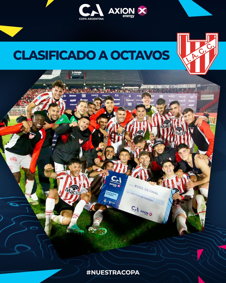 Tresddescuento's tweet photo. #CopaArgentina / #Belgrano derrotó por penales a #GimnasiaJ e #Instituto venció a #Lanus 2-1, ambos se clasificaron a los octavos de final. El #Pirata espera por el ganador del partido entre #Racing y #DefensayJusticia. Mientras que la #Gloria enfrentará a #Platense. https://t.co/KPLbz5lNUy