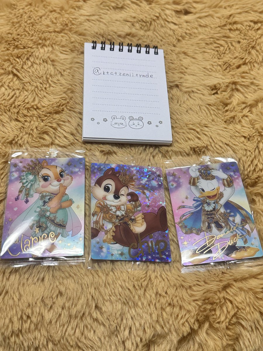 ktctzenitrade's tweet photo. ディズニーウエハース　交換　買取

譲　第1弾（画像①と②）第2弾（画像③と④）
求　①最優先　第２弾SPデイジーとSPマック②100円＋送料（支払い方法PayPayのみ）③オイスター

比率違い可能パターン
当方N複数:お相手様SP1枚
当方SP1枚:お相手様オイスター複数

よろしくお願いいたします！ https://t.co/bREygSEYbR