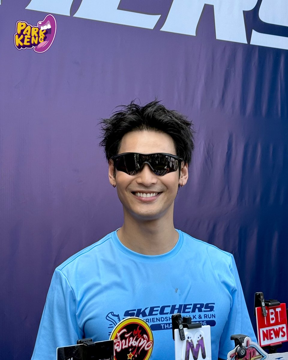 ParkkengChannel's tweet photo. “Skechers Asia-Pacific Brand Ambassador ”เค้าอยากจะโชว์รองเท้าอยู่อย่างนั้น 
“อาโป – ณัฐวิญญ์” ช่วงสัมภาษณ์ “SKECHERS FRIENDSHIP WALK &amp; RUN 2026” 🏃🏻

#Aponattawin
#SkechersTH #SkechersFriendshipWalkandRun2026 #SkechersxAPO
@Nnattawin1 https://t.co/3o1aULK78q