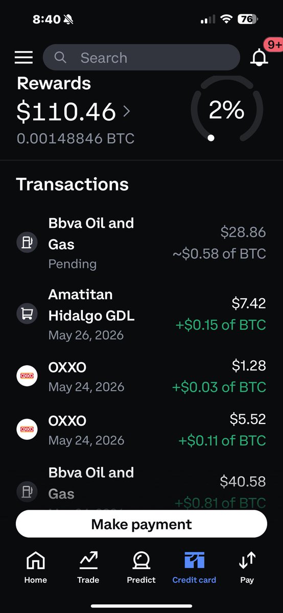 boutabagbrian's tweet photo. Just use @coinbase one card ￼￼￼😃 https://t.co/uuKdaNd0n5