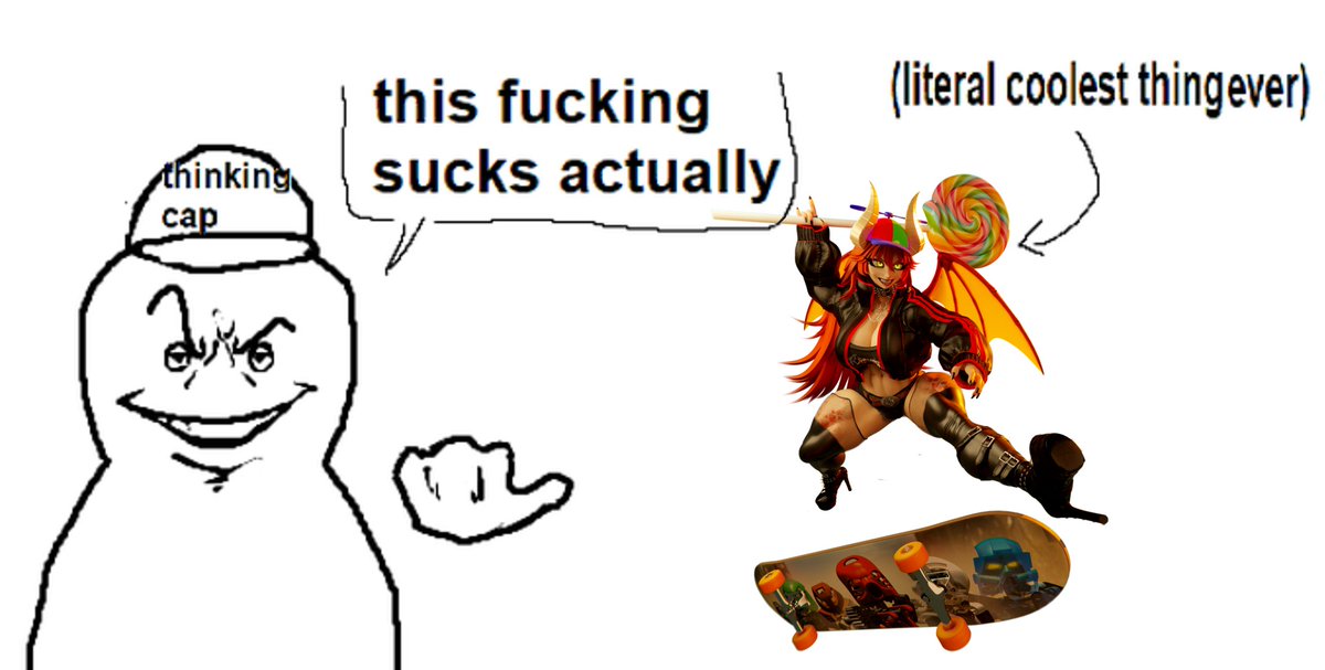 WickedWalker04's tweet photo. Some may say this is propaganda. Well that's cause it is | Model by: @BySamzan | Character: @zentreya 
#blender #zentreya #vtuber #meme https://t.co/9bkd6PPnI9