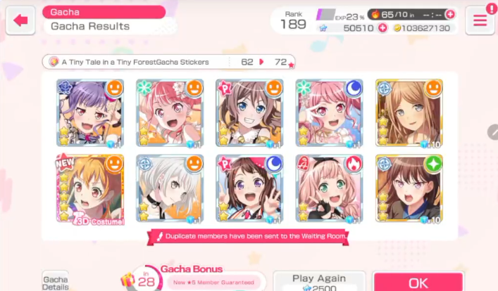 Keno529's tweet photo. Thank you to everyone that came to my short stream tonight! It was a huge blast and my gacha luck in bandori continues to surprise me as I got Kokoro super early on and decided to pull for Hagumi and got her two pulls later! https://t.co/ij6JEYautW