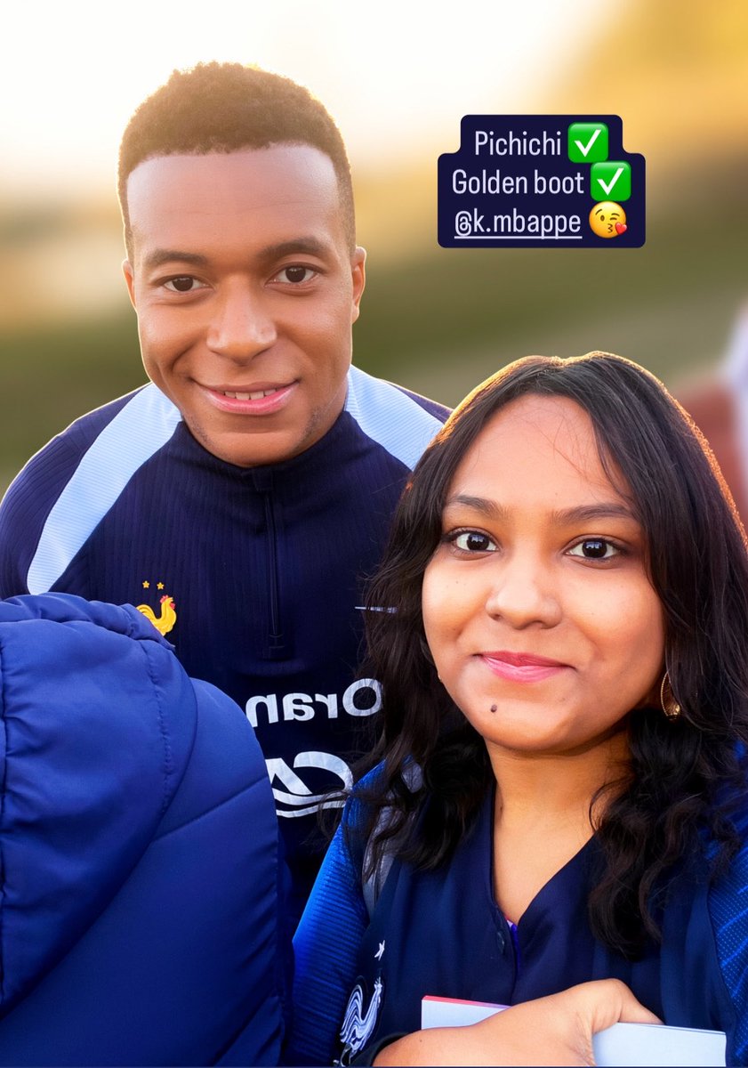 soudha's tweet photo. Pichichi ✅ Golden boot ✅ @KMbappe 😘 https://t.co/LyjKD5hZLq