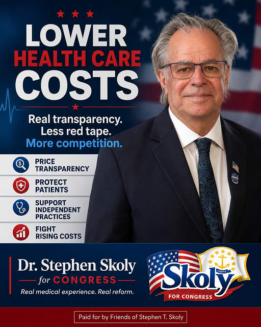 DocSkoly's tweet photo. Congressman Seth Magaziner announced another $750,000 federal grant and claimed he is fighting to lower costs. Seth’s solution is always more federal spending. The results tell a different story.
Rhode Islanders deserve a Congressman who will be honest about what’s working and what isn’t and who will fight for real solutions that lower costs instead of just announcing more spending.