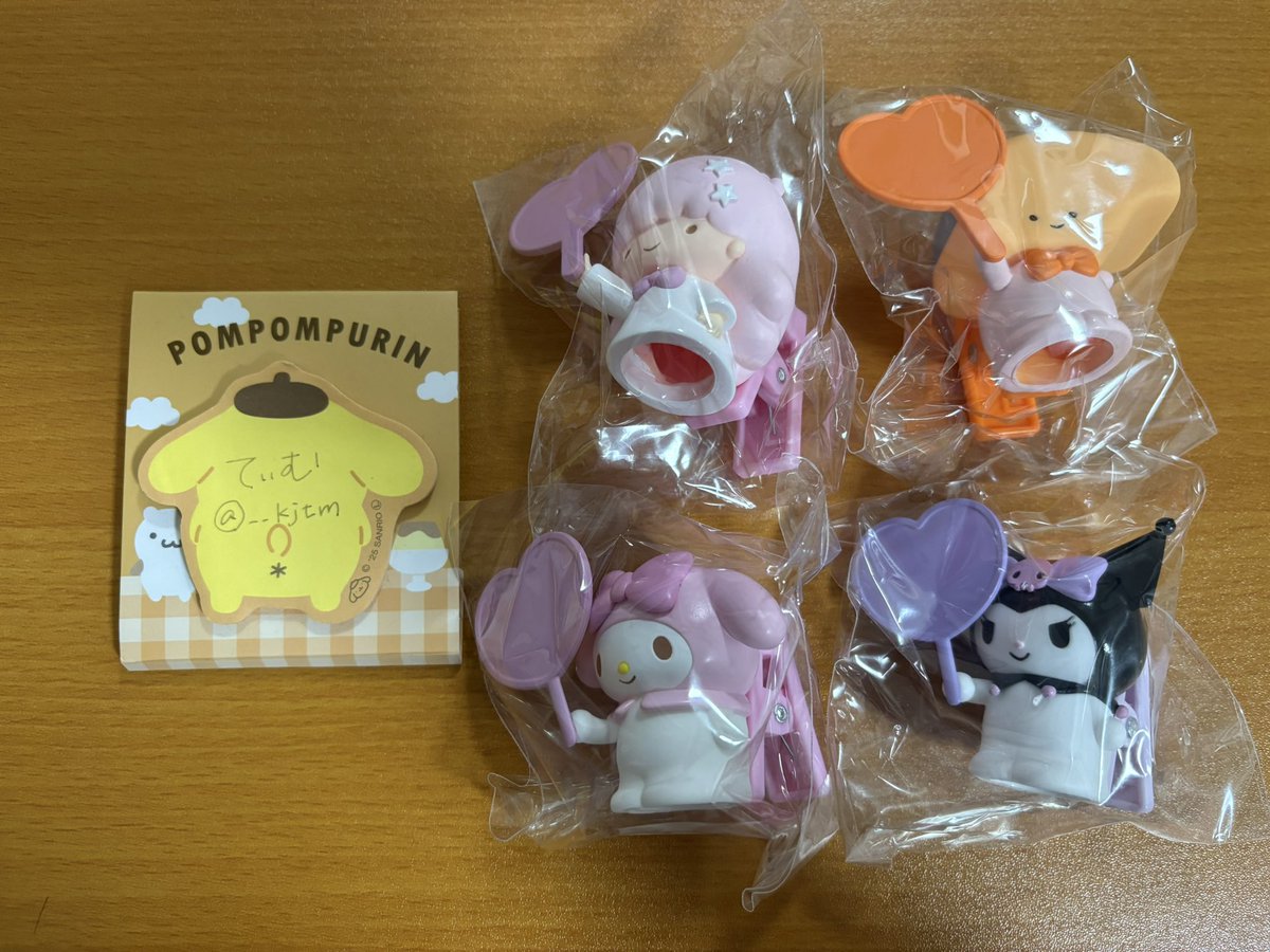 __kjtm's tweet photo. 【交換】サンリオ シークレットクリップ付きマスコット エンジョイアイドルシリーズ

譲：ララ、KIRIMIちゃん.
　　マイメロ、クロミ

求：ポチャッコ、またはけろけろけろっぴ

秋葉原手渡し可能、郵送でも大丈夫です。お気軽にお声掛けください。 https://t.co/2D6wmy0PNz