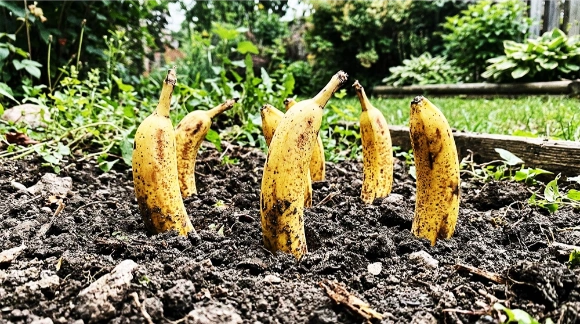 besttoffer's tweet photo. 🍌 Bury Banana Peels Near Your Plants

Your tomato plants look healthy.

But they barely produce fruit.

The problem may be in the soil.

Banana peels contain large amounts of potassium.

The nutrient responsible for flowering and fruit production.

They also contain phosphorus and calcium.

Three nutrients that tomatoes, peppers and roses love.

Chop the peels into small pieces.

Bury them a few inches below the soil.

Water as usual.

Let nature do the rest.