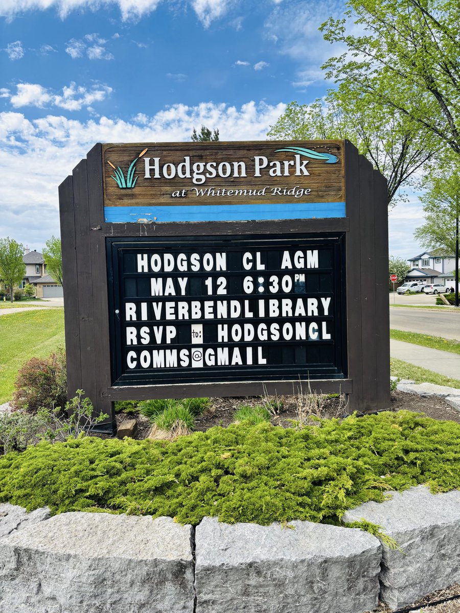 AFPAElliott's tweet photo. It was great to get out in Hodgson today and take part in their annual Community Clean-Up Day. Thank you to the Hodgson Community League for organizing this and to everyone who came out! #yeg #yegcc https://t.co/mdmUWwAJOZ