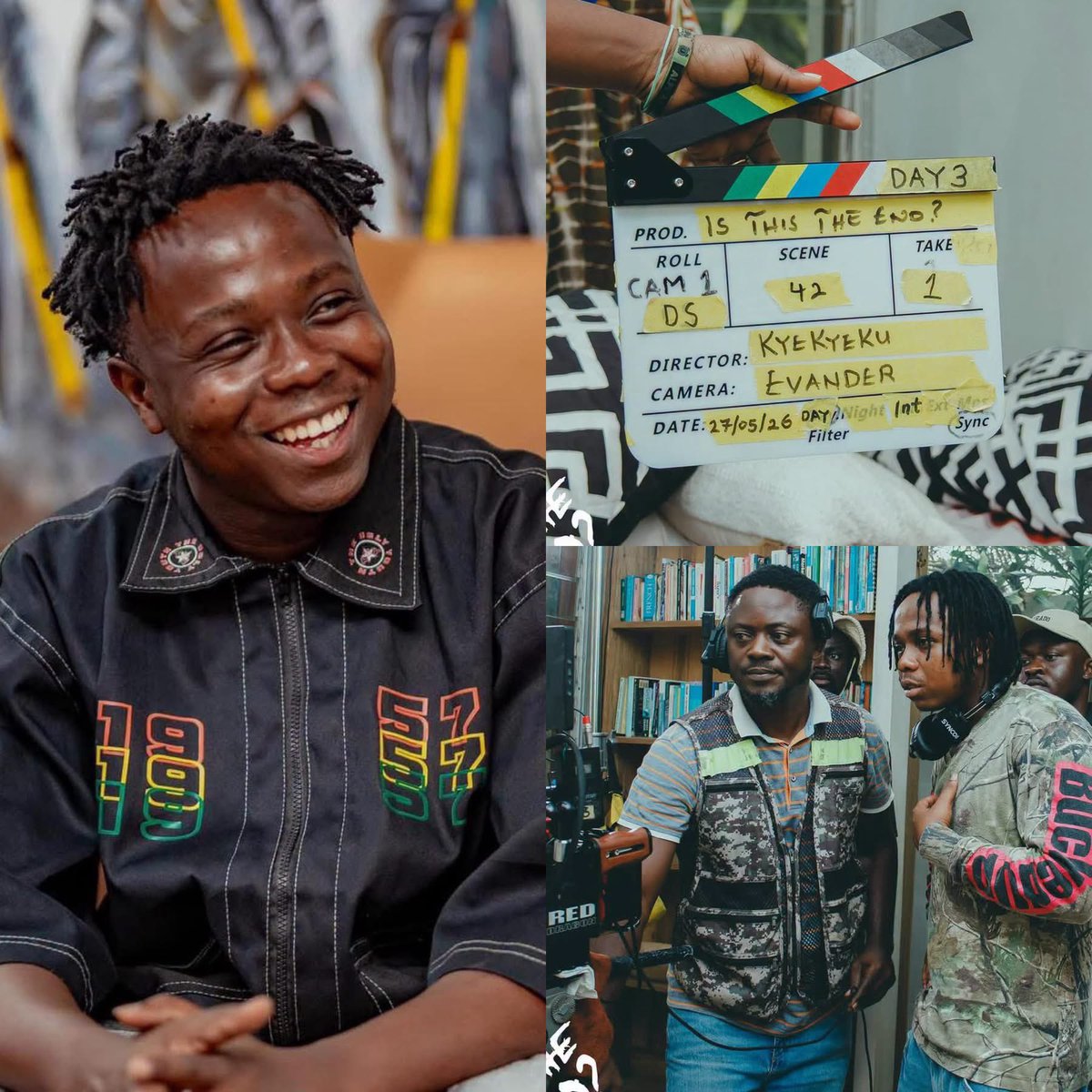 JasperZiggle's tweet photo. 🚨🇬🇭From actor to director! Kyekyeku slashed over 500k on a new movie project he’s currently directing. 

Kyekyeku missed Dr. Likee’s UK trip because he was busy working on this project. Dr. Likee understood and asked him to stay back to focus. 

Dr. Likee even made it clear that Kyekyeku is the definition of loyalty, and nothing can come between them.
