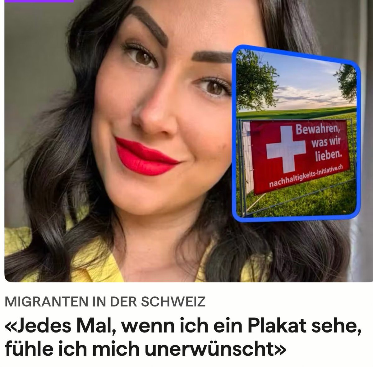 myswiss's tweet photo. Schweizer in der Schweiz: 

Ich fühle mich auch unerwünscht, wenn ich mich in meinem eigenen Land als Fremder vorkomme, weil ich plötzlich der einzige Schweizer bin. 

Und mich fragt auch niemand, wie es sich anfühlt, sich täglich fremd im eigenen Land zu fühlen. https://t.co/4Je6W8rj6n