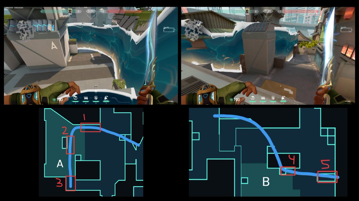 NobleVALORANT's tweet photo. What do you guys think of Harbor on Split?

After seeing a post from @Holiday_FPS about running Harbor on Split, these flood walls were the first thing that came to mind.

A-site wall:
1. Slows/exposes anyone running right and forces enemies into the open if they want to push through the wall.
2. Blocks line of sight for an entry on site or gives the site player a survival wall.
3. Makes it awkward an entry to swing elbow.

B-site wall:
4. Removes the safe plant box as cover and forces enemies into the open if they want to push through the wall.
5. Makes it awkward for an entry to go on top.

I'm sure I'm not the first to think of these walls, but I haven't watched any Harbor VODs on this map and thought it'd be fun to share either way.
