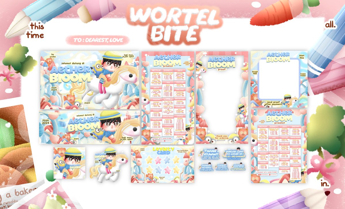 wortelbite's tweet photo. @/ ✉️ dding ddong . . .
help repost, arigato :3____:3 💭🍴

hai teman teman, aku sudah open custom lagi nih! untuk harga dan rules nya, boleh kepoin di alt ia 🎨 . . . (avail custom satuan atau bundle) ⭐️🫧 #bealanja https://t.co/0Fj6Nhn6IA
