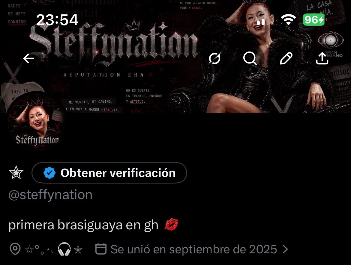 steffynation's tweet photo. 🚨Luego de todo lo ocurrido en la casa de #GranHermano le damos bienvenida a la Reputation Era de ‘steffynation’

NADIE SE METE CON CAMPANITA https://t.co/wo2cQao4qu