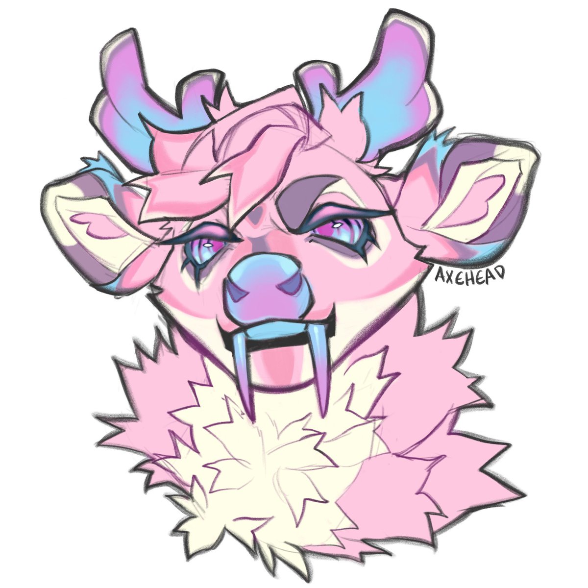 axehead_luxray's tweet photo. Sketchy headshot comm! https://t.co/kRpysBn2dm